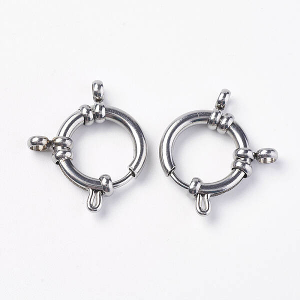 Tarnish Resistant 304 Stainless Steel Smooth Surface Spring Ring Clasps