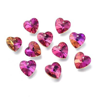 Faceted Glass Charms