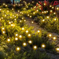 Solar Garden Fairy Lights, 10 LED/PACK Firefly Garden Lights Solar Outdoor, Solar Lights for Outside Sway by Wind,Solar Light...