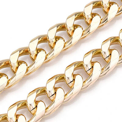 Aluminum Faceted Curb Chains