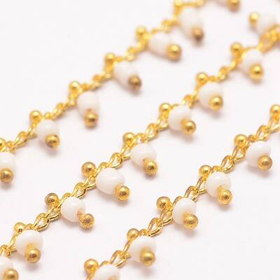3.28 Feet Handmade Seed Beaded Chains