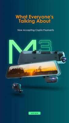 Rexing M3 3 Channel 1080p Front +1080p Cabin +1080p Rear Mirrored Dash Cam w/ GPS