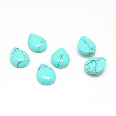 Dyed Synthetic Turquoise Gemstone Cabochons