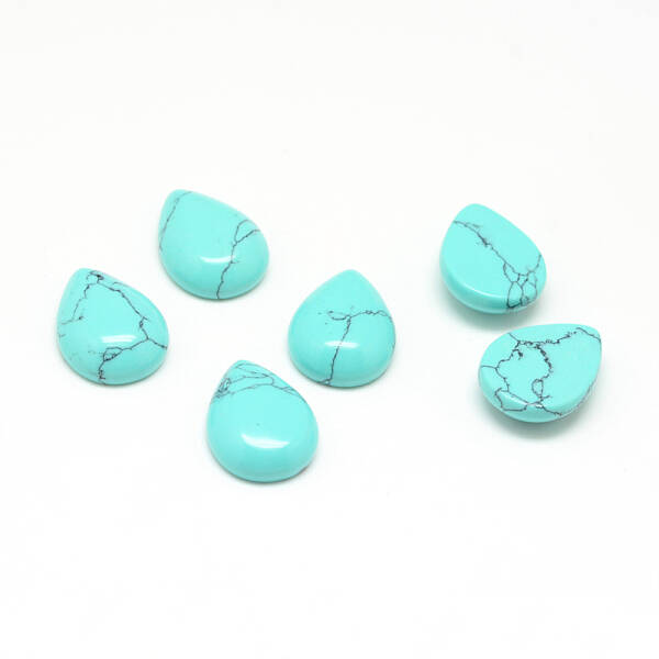 Dyed Synthetic Turquoise Gemstone Cabochons