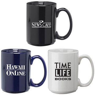 48 Custom 15 oz Ceramic Coffee Mug - Microwave Safe