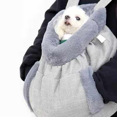 Pet Sling CarrierĀ for Outdoor Travel Hiking, Reversible &Ā Hands-free Dog Bag with Adjustable Strap & Pocket Shoulder Pad, S...