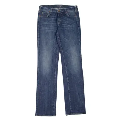 ARMANI JEANS Womens Jeans Blue Regular Straight Stone Wash W28 L33