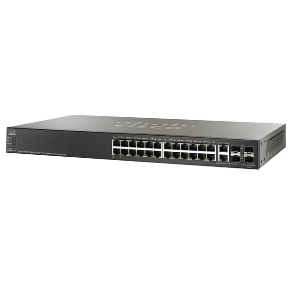 Cisco SG500-28MPPK9NA-RF | Small Business 500 Series SG500-28MPP 24 x Ports PoE+ 10/100/1000Base-T + 2 x Ports Combo SFP + 2 ...