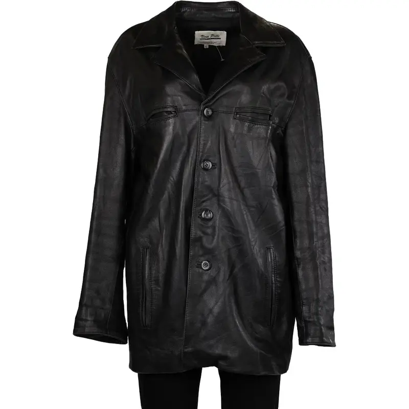 Unbranded Leather Jacket - XL Black Leather