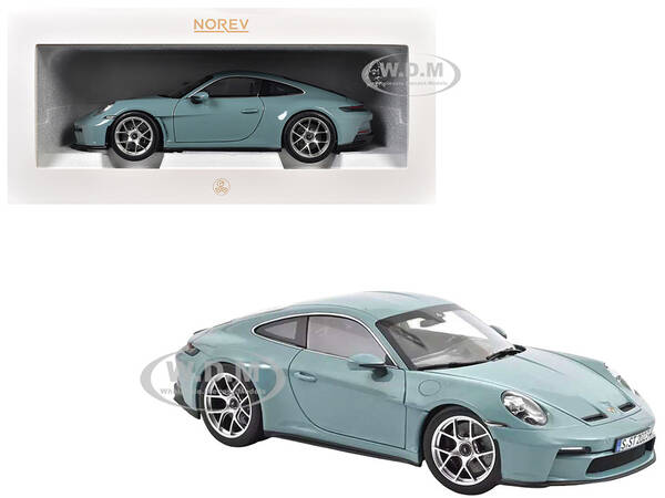 2023 Porsche 911 S/T Meissen Blue 1/18 Diecast Model Car by Norev