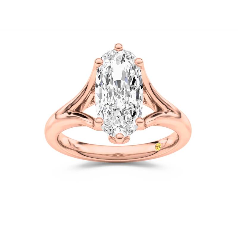 Rosie Elongated Cushion Lab Grown Diamond Engagement Ring | 14K Rose Gold 2 1/2 CT. TW.