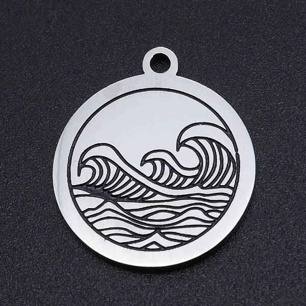Non-Tarnish 201 Stainless Steel Etched Pendants