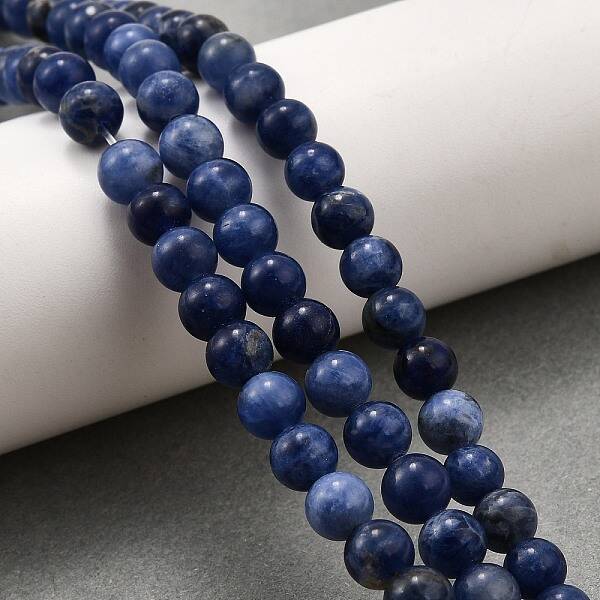 Natural Sodalite Round Bead Strands