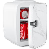 Mini Fridge, Portable Small Refrigerator 4L/6 Can Cooler & Warmer Compact Fridge for SkinCare, Food and Drinks, Small Fridge ...