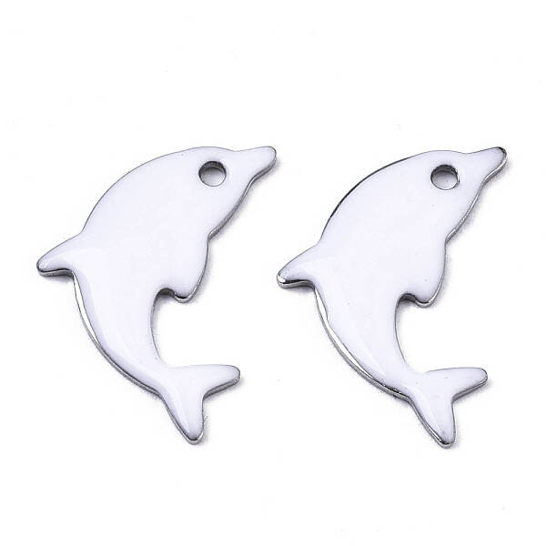 201 Stainless Steel Enamel Pendants