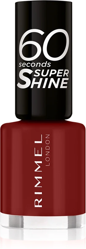 Rimmel 60 Seconds Super Shine - Nail Polish 8 ml 320 Rapid Ruby