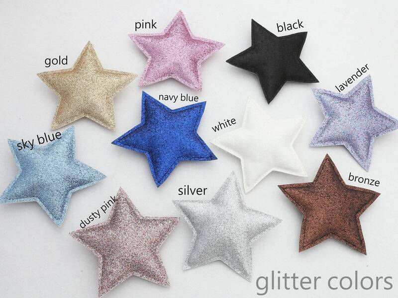 Blue Crescent Moon Pillow with Crown or Star