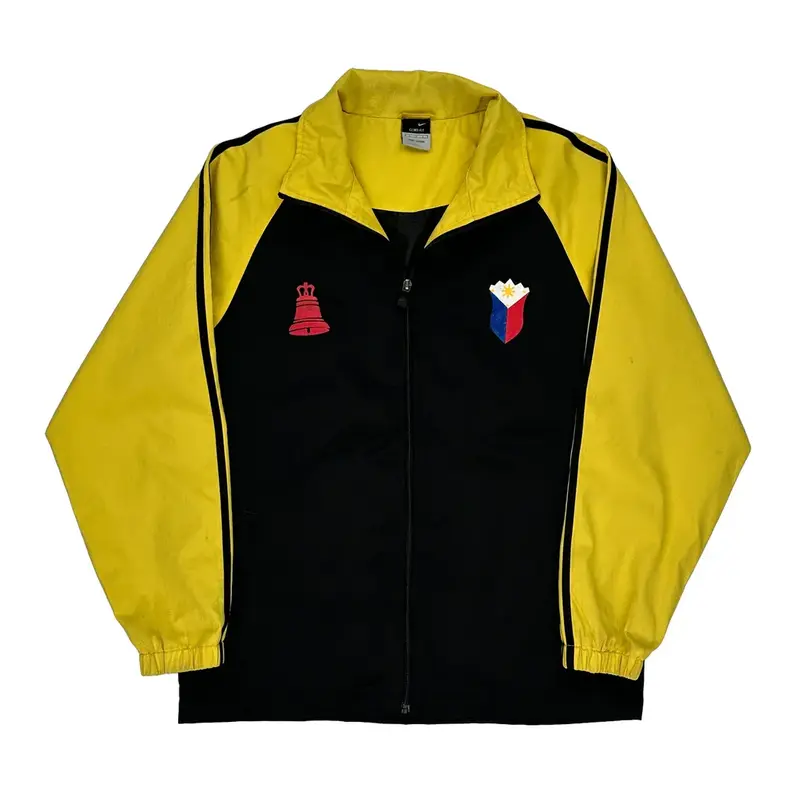 Nike Track Jacket - Large Black Polyester