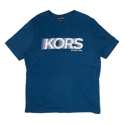 MICHAEL KORS Mens T-Shirt Blue L
