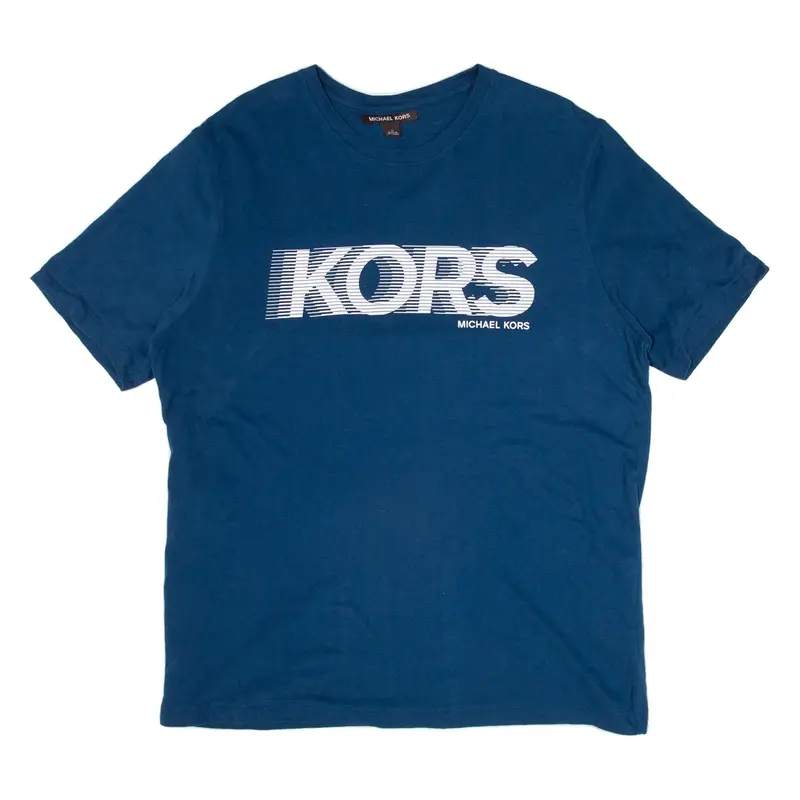 MICHAEL KORS Mens T-Shirt Blue L