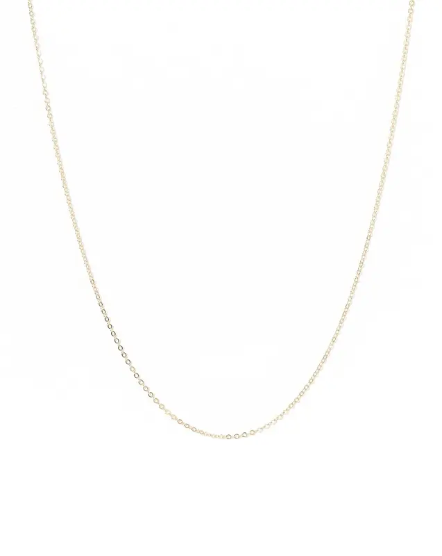 14K Gold One Love Chain | Size: Adjustable 16 - 18 inches
