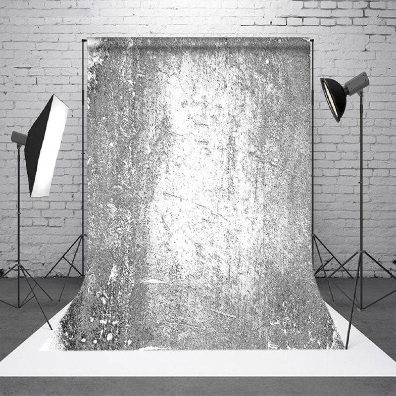 Gray White Cement Wall Abstract Textured Backdrop - Aperturee