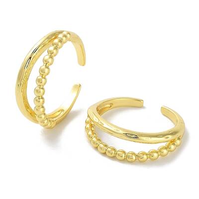Brass Open Cuff Rings for Women