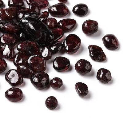 Natural Garnet Chip Beads