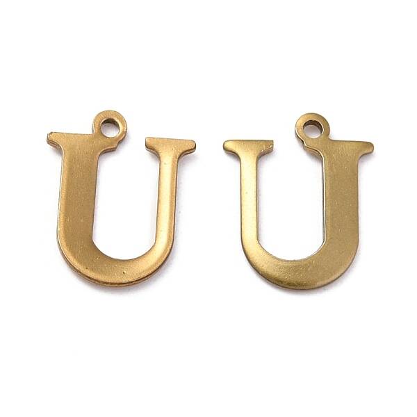 304 Stainless Steel Alphabet Charms