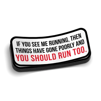 Run Hard Hat Decal