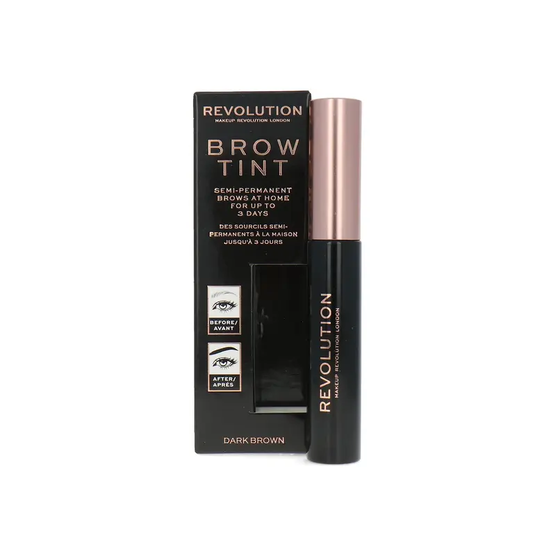 Makeup Revolution Eyebrow Tint Eyebrow Gel Dark Brown 6 ml