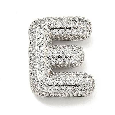 Platinum Plated Brass Micro Pave Cubic Zirconia Pendants