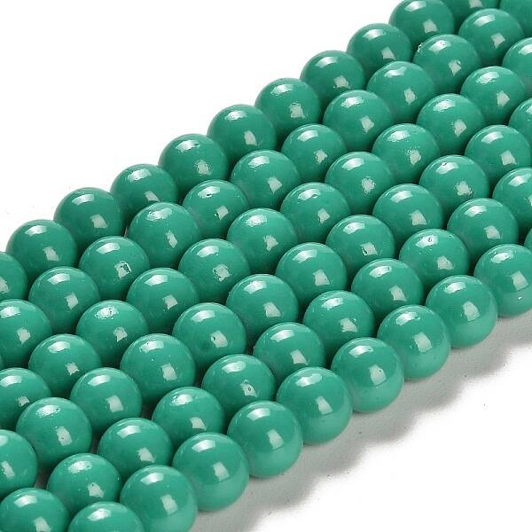 Painted Glass Beads Strands