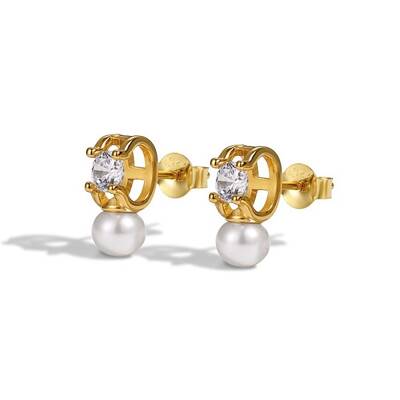 925 Sterling Silver Micro Pave Cubic Zirconia Earrings
