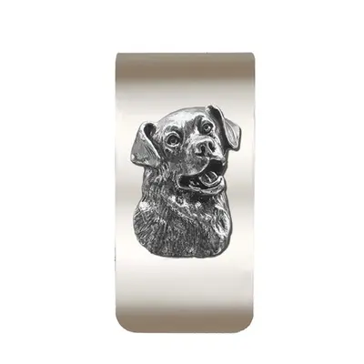 New-Spin Metal Casting Rottweiler Money Clip