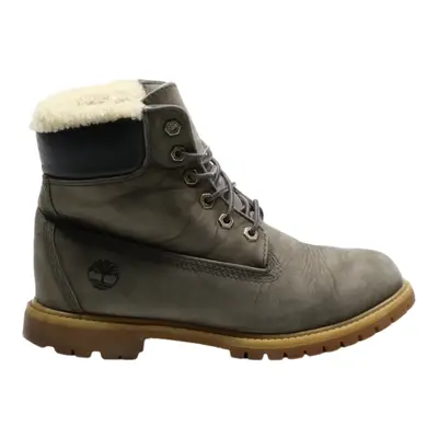TIMBERLAND Lace-Up Boots Grey Leather Womens UK 5.5