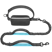 iYoShop Hands Free Dog Leash with Zipper Pouch, Dual Padded Handles and Durable Bungee for Walking, Jogging and Running Your ...