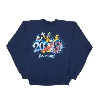 DISNEY Disneyland 2013 Sweatshirt Blue Mens M