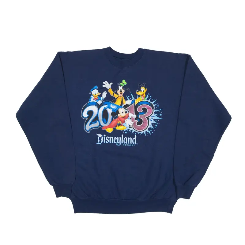 DISNEY Disneyland 2013 Sweatshirt Blue Mens M
