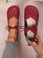 Women's Fashionable Hollow Out Design Flat Shoes, Stylish Walking Shoes, Casual Comfortable Breathable Trending Shoes for Dai...