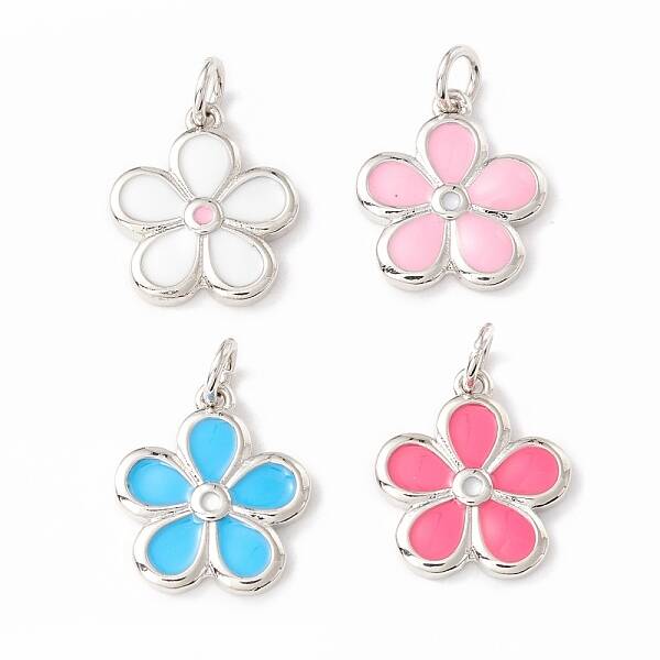 Brass Enamel Pendants
