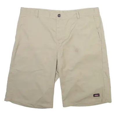 DICKIES Mens Workwear Shorts Beige Relaxed XL W40