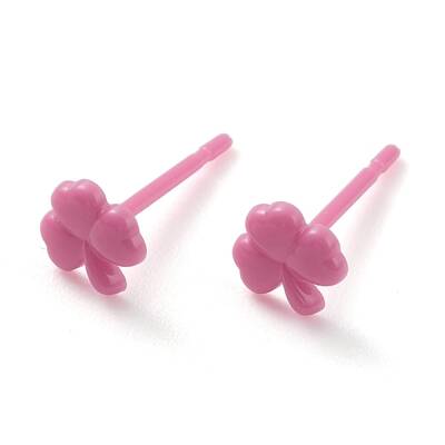 Eco-Friendly Plastic Stud Earrings