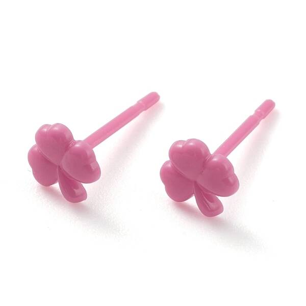 Eco-Friendly Plastic Stud Earrings