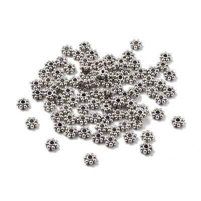 Tibetan Style Alloy Daisy Spacer Beads