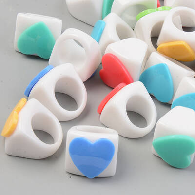 Opaque Acrylic Finger Rings