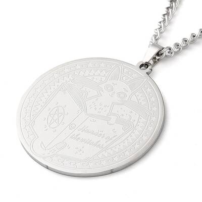 Non-Tarnish 304 Stainlessa Steel Curb Chain Pendant Necklaces