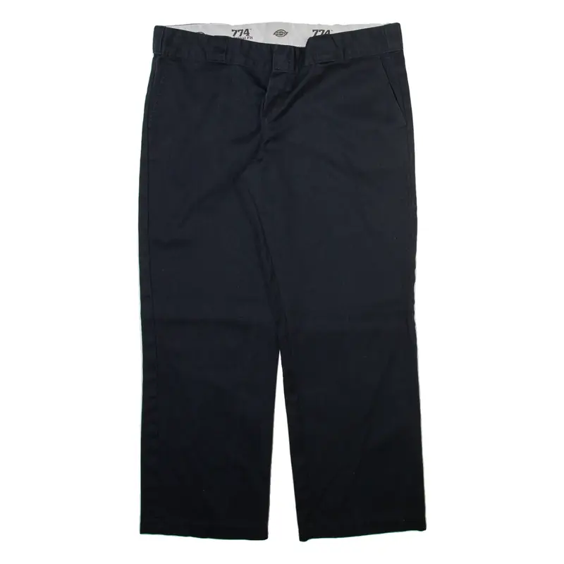 DICKIES 774 Workwear Womens Trousers Black Regular Straight W36 L28