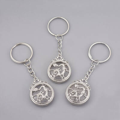 Natural Quartz Crystal Keychain