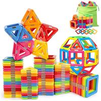 Magnetic Building Blocks Big Size STEM Toys Learning Educational Constructor Set for Children with Colorful Magnetic Tiles Ou...